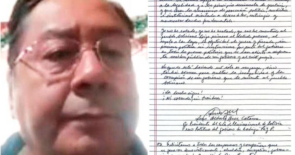 Luis Arce denuncia tortura psicológica en la cárcel y se declara “preso político”