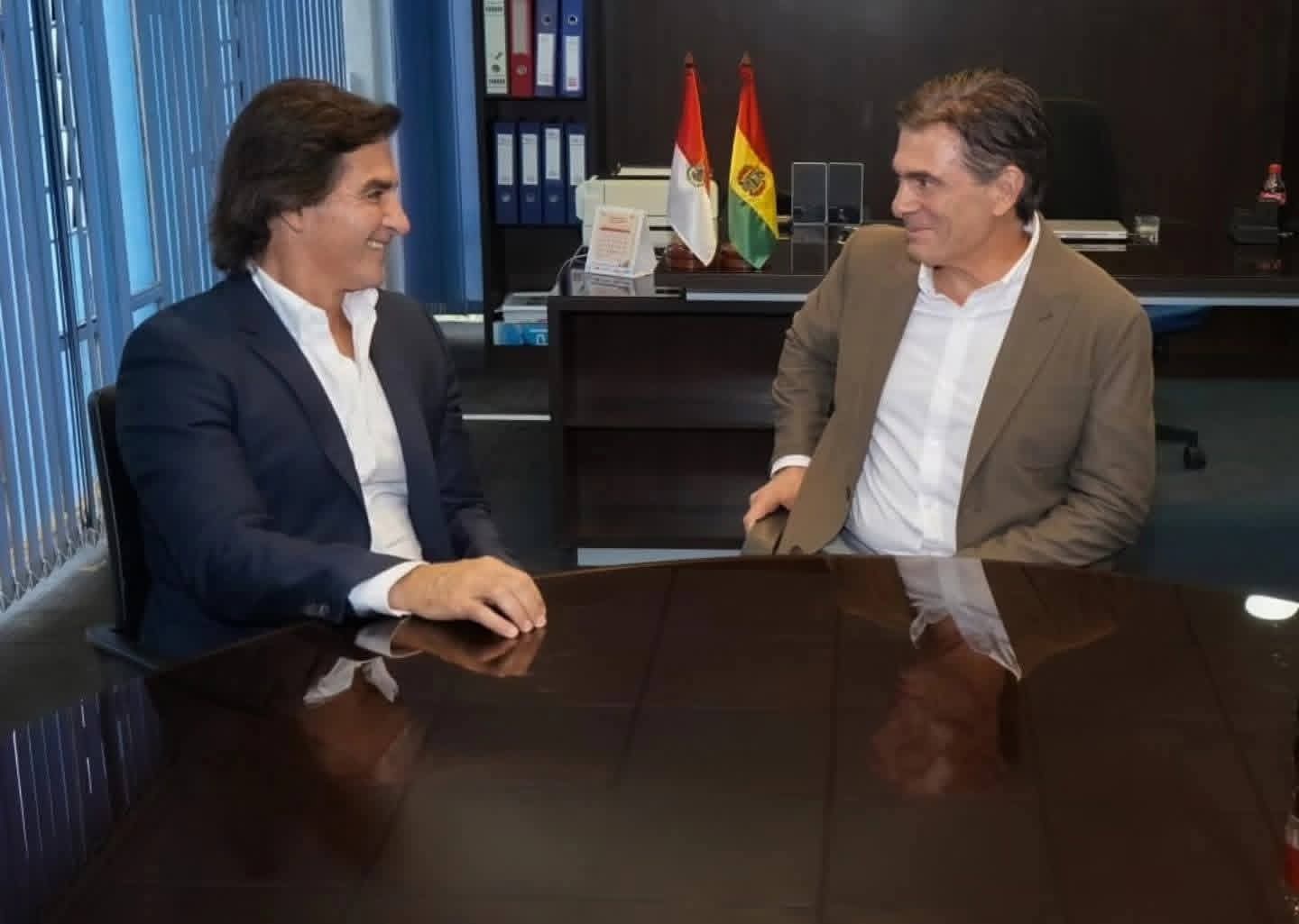 Paz y Saavedra se reúnen en Tarija y se comprometen a realizar un trabajo transparente y coordinado