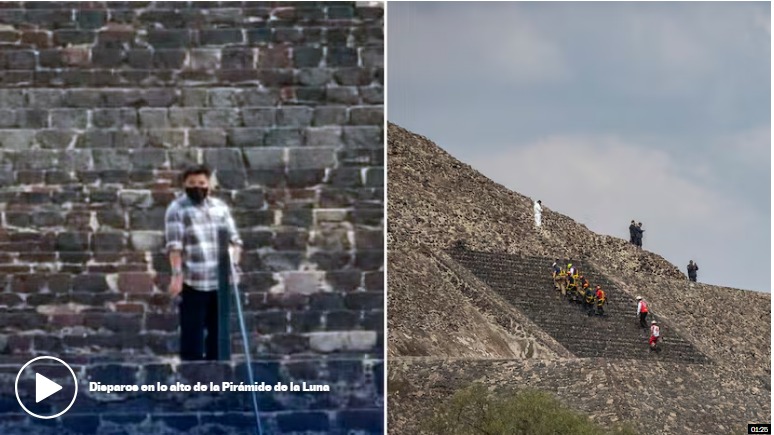 México: Hombre armado mata a turista canadiense y hiere a 9 personas en pirámides de Teotihuacán