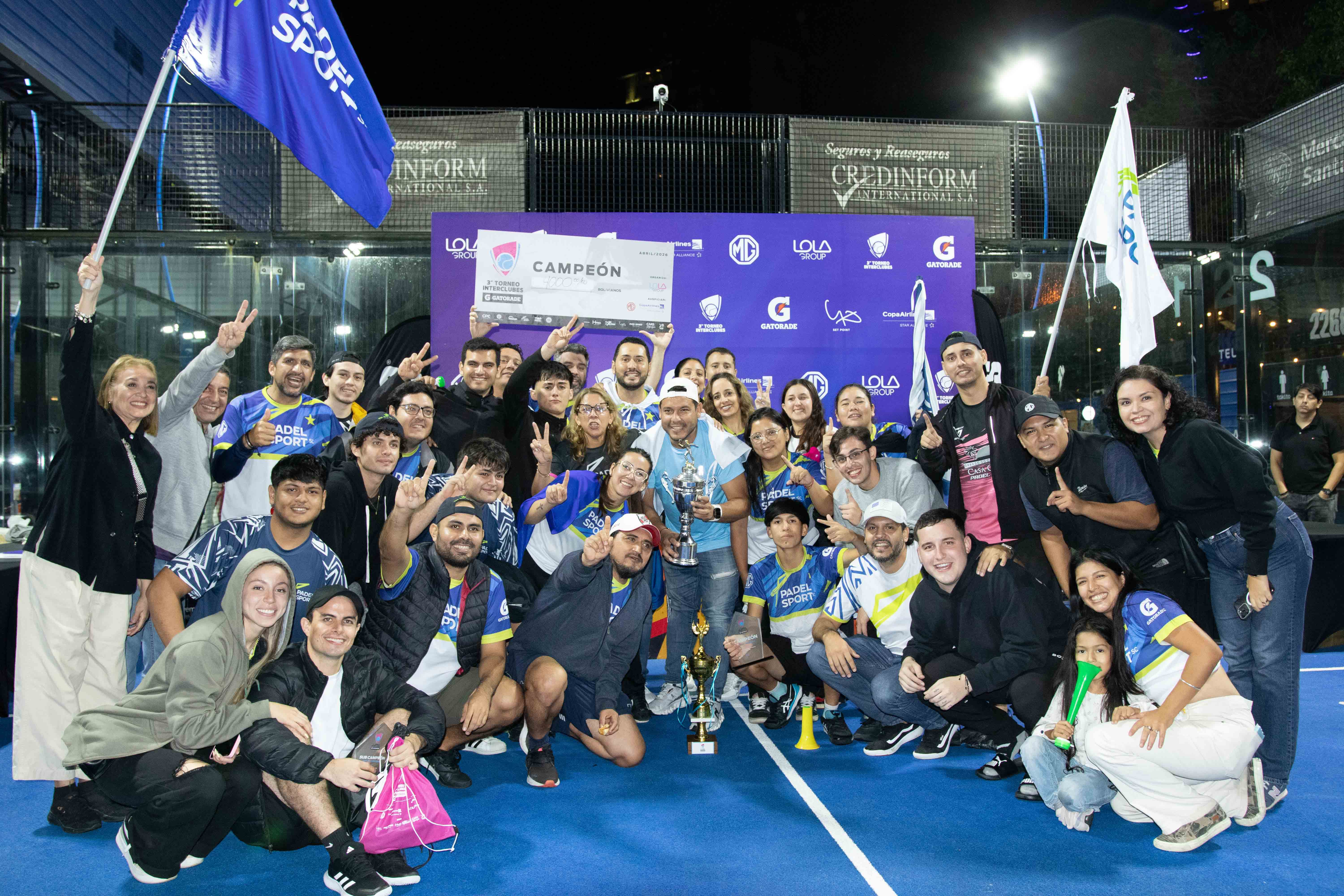 Torneo de Pádel Interclubes Gatorade cierra su tercera edición con alto nivel competitivo