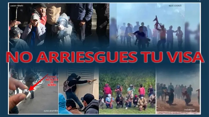 Embajada de EEUU advierte que participar en actos violentos puede costarte la visa