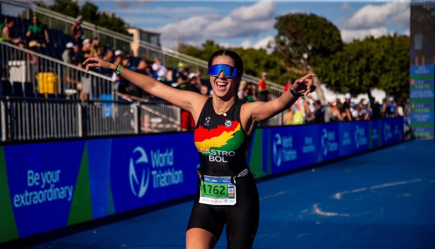 La triatleta boliviana Flavia Castro competirá en el Mundial de Francia