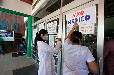 Nuevo paro médico de 72 horas inicia este martes en Santa Cruz
